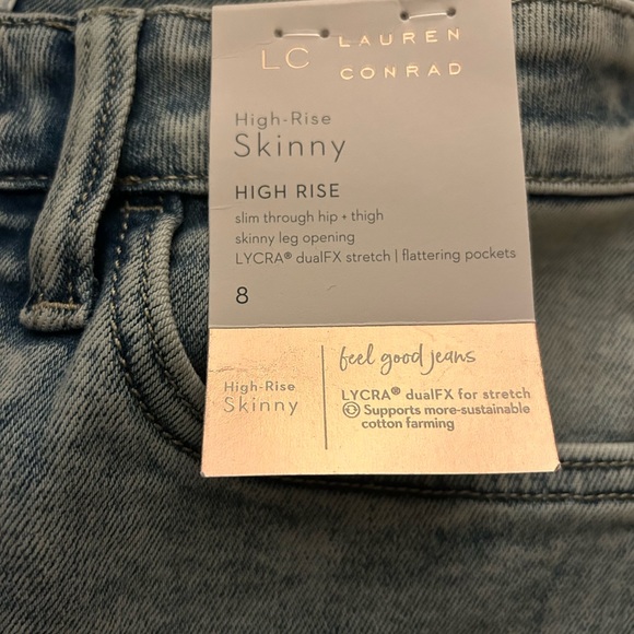 LC by Lauren Conrad- denim skinny jeans - Picture 2 of 3